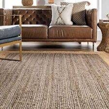 Hand Woven Rectangle Runners Area Rug Jute Carpet Boho Rugs Farmhouse Jute Rug