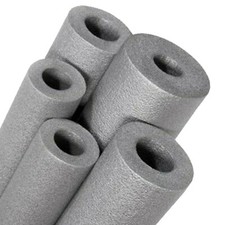 Grey foam pipe insulation - foam,