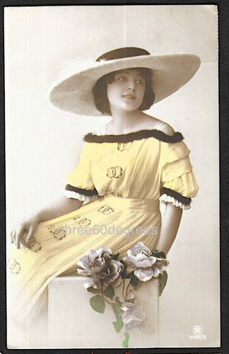 Early colour postcard - rp,