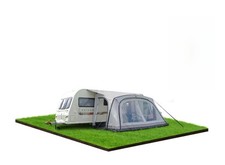 Vango Rapide 350 3 Air Beam porch awning with Skyliner and fitted carpet