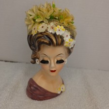 Lefton 2143 Lady Head Vase