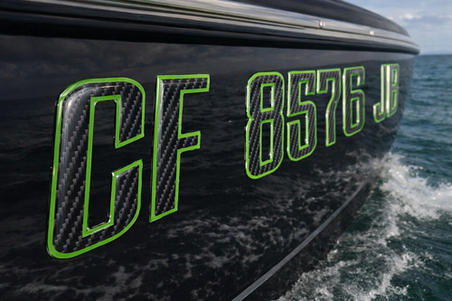 Carbon fiber green boat - green,