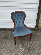 Vintage Accent Chair Blue