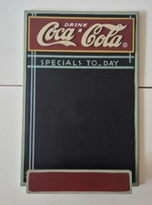 Coca Cola Specials To-day Wooden Menu Board Chalkboard 17” x 11” VTG