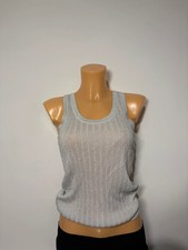 ZARA Sleeveless sparkly silver