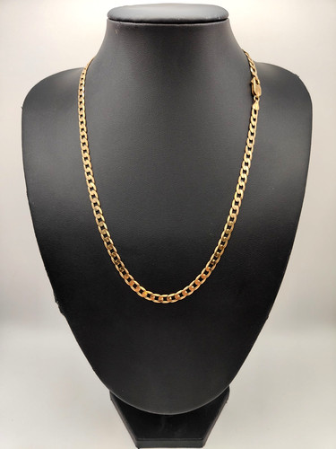 9ct yellow gold - gold, curb