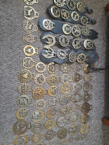 Horsebrass joblot x75 - horsebrass,