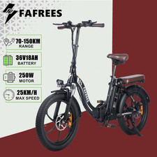 Fafrees Foldable Electric Bike 20" 250W 36V/18Ah Adults Mountain City E-Bike MTB