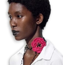 ZARA Raffia Pink Magenta