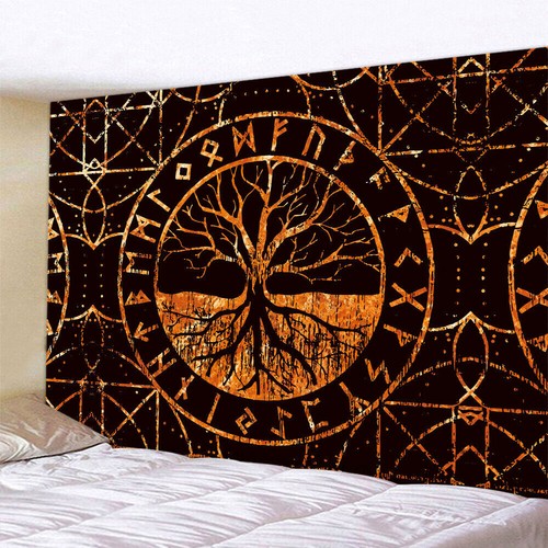 Large viking tree tapestry - large,