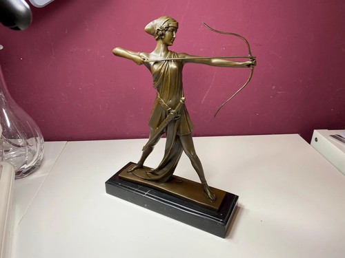Art deco bronze sculpture - deco,
