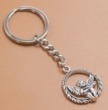 GUARDIAN ANGEL METAL KEYRING -