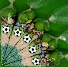 Personalised Pre Filled Football themed Sweet Cones Large Kids Party Bags