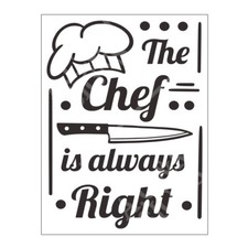 The Chef Kitchen Quote Metal