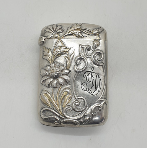 Antique sterling silver vesta - sterling,