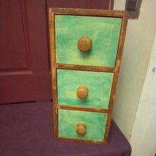 3 Drawer Wooden Unit, Lightweight & Sturdy, Storage - Please Read Description "B