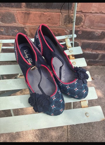 Classic ruby heels blue with