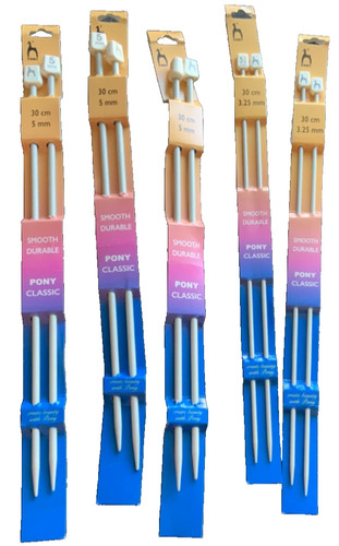 Pony knitting needles various