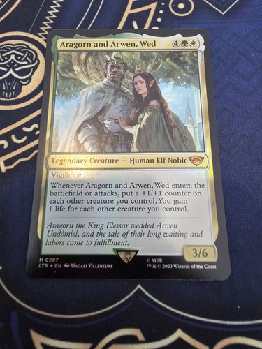Mtg aragorn and - arwen,, wed