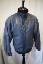 Vtg 80's Adonis grey leather