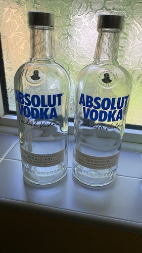 Absolut vodka empty bottles - bottles, x