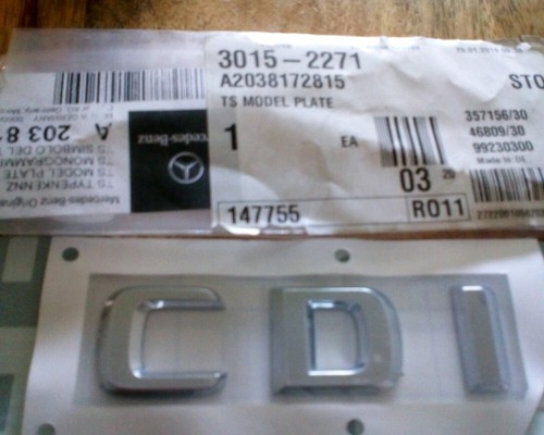 Genuine mercedes benz cdi rear - mercedes,