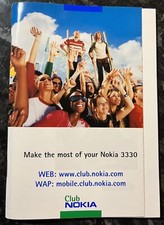 Genuine NOKIA 3330 User Guide Book Used Condition