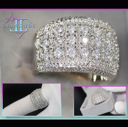 Simulated diamond ring mens - ring,