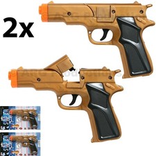 SET OF 2 - GOLDEN CAP GUN TOY