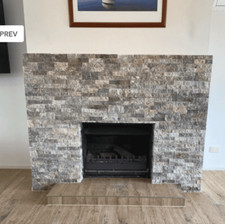 Silver Travertine Splitface