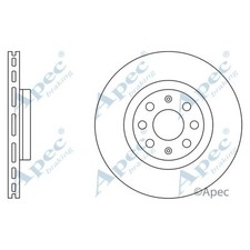 2x Brake Discs Vented For