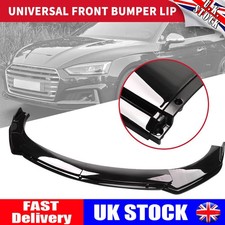 For Volvo C30 V50 T5 S40 Car Front Bumper Lip Spoiler Splitter Kit Glossy Black