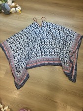 Roberta Roller Rabbit Scarf Dress Fish Print One Size Cotton