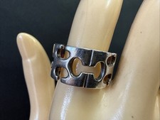 Puzzle Piece Wide Band Ring