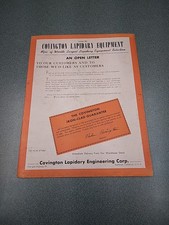 Vintage Covington LAPIDARY