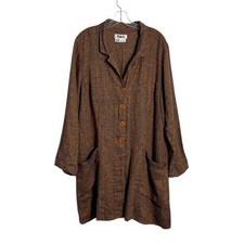 Flax 100% Linen Brown