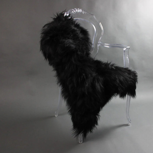 Icelandic sheepskin rug black - icelandic,