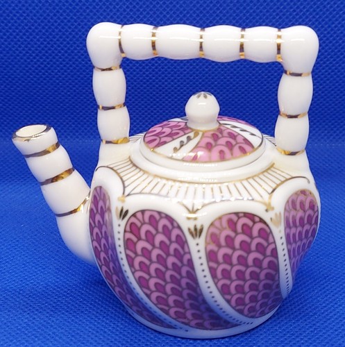 Porcelain art miniature - porcelain, teapot