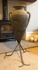 Large Rustic Amphora Urn w/