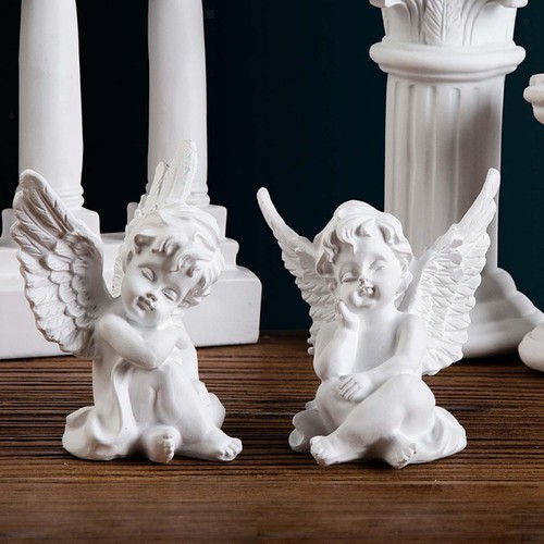 Cherubs angels statue - 2x,