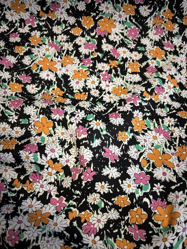 Metres black multi floral - metres,