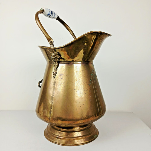Large antique brass - large, coal