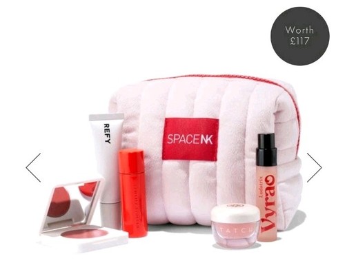 Space the blush and glow - and,