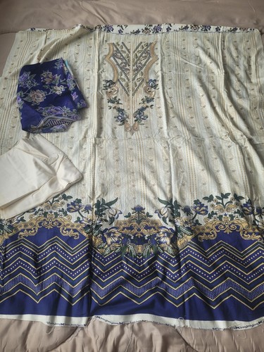 3pc unstitched salwar - unstitched,