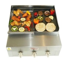 2 BURNER FLAME GRILL CHARCOAL