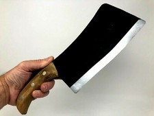 FAKE Meat Cleaver Handheld Butcher's Knife Horror Realistic Movie Prop Halloween