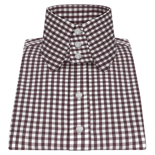 Men maroon white - maroon, gingham