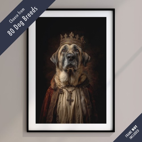 Royal dog portrait print - dog, –