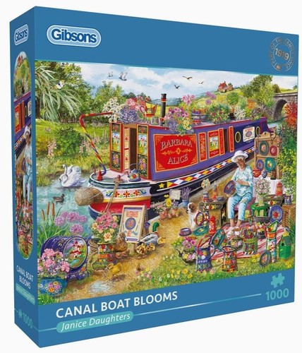 Gibsons canal boat - -, blooms