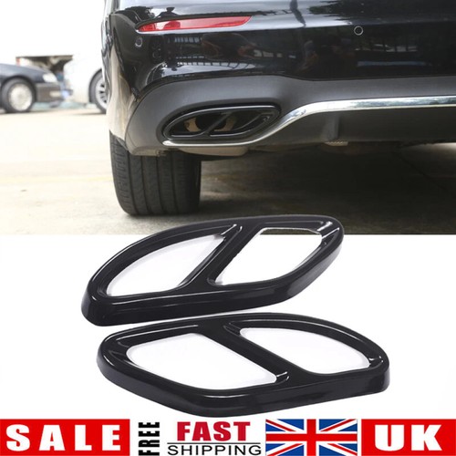 2pc black exhaust pipe - exhaust, tip